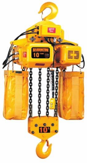 Electric hain Hoists 8 20 Ton Hook Suspension Specifications & Dimensions 8 ER080S* ord L Specifications ing ing Motor 3 Phase 60 Hz Rated urrent (amps) @208- @460V Load hain Diameter (mm) x hain 8.