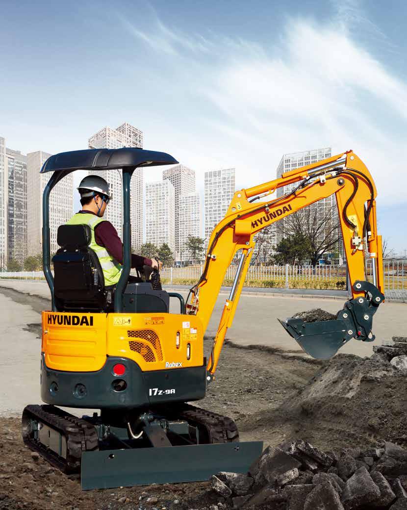 We build a better future * Standard and optional equipment may vary. Contact your Hyundai dealer for more information. The machine may vary according to International standards.