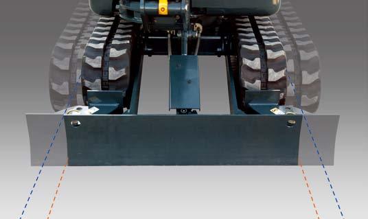 990mm (3'3'') 1,mm (4'3'') Variable Undercarriage R17Z-9A's track width adjusts to between 990mm~1,mm (3'3''~4'3'').