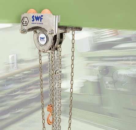 CRAFTster Hand chain block for loads up to 20,000 kg CRAFTster Optimum use of space Compact design and optimum approach dimensions, handy for