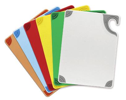 0 mm) SAF-T-GRIP CUTTING BOARDS Color CBG698** BK, GN, RD, WH, YL 6" x 9" x / 8 " ( x 9 x 9.