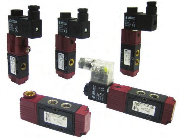 121 1/8 NPT Solenoid and pneumatic valves size 0,86 in General Features Construction: spool type Body size: 0,86 in Ports: 1/8 NPT Body material: technopolymer Single use: Yes Manifold use: No