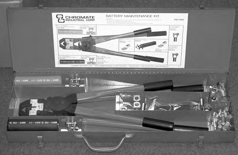 service and change your battery This high quality maintenance kit will provide the professional technician many years of service THE KIT CONTAINS: Heavy Duty Crimper 6 GA to 4/0 GA Heavy Duty Cable