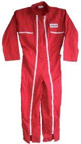 INFORMATIONS PICHON SHOP WORK SUIT - Overall red suit with a double zip (2 zipper-pulls) - Very practical: