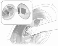 Vehicle care 169 9 Warning System initialisation Tyre pressure 3 209 and on the label on the inside of the fuel filler flap or on the front right door frame.