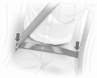 40 Seats, restraints Belt tensioners In the event of a head-on or rear-end collision of a certain severity, the front seat belts are tigh