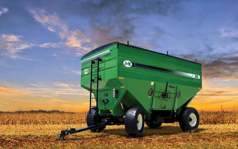 FARM WAGONS J&M and Bruns Gravity wagons are an economical alternative to a grain cart for smaller operations
