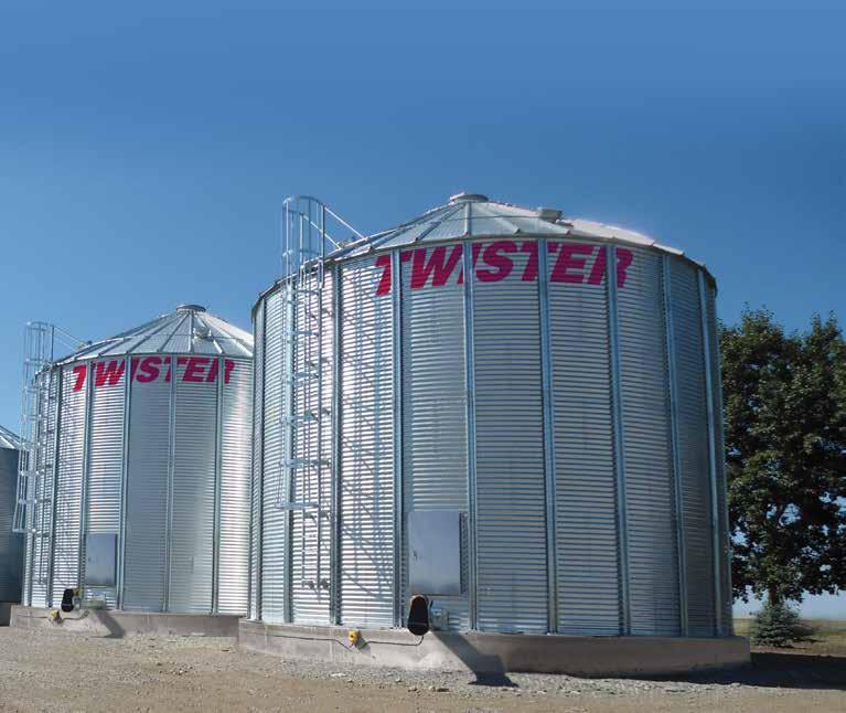 Grain Storage Solutions TWISTER FLAT BOTTOM BINS 04 STIFFENED BINS