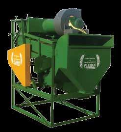 and good seed Pre and final air Anti-clog upper screen agitation bars Fully adjustable, full width air aspirator Roll feed inlet hopper