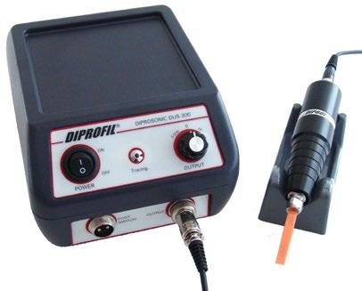 Diprofil Ultrasonic Polisher The Diprofil Ultrasonic Polisher system s main advantage is its very short stroke length (10-35 µm) at a very high frequency (18-25 khz).