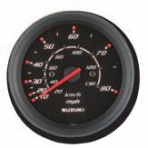 type speedometer with readings in km/h and knots. Includes vinyl tube, hardware and installation manual.