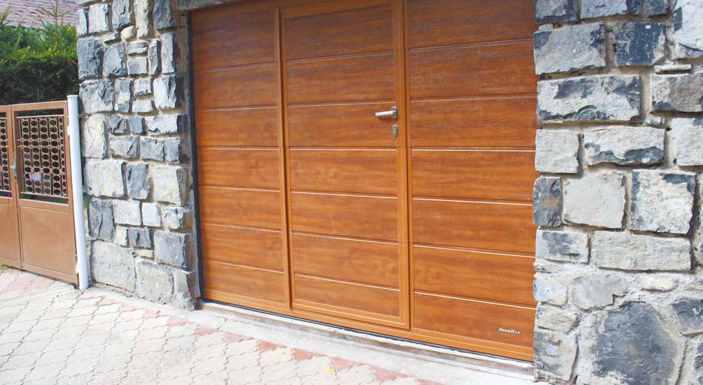 PASS DOORS Residential sectional doors RSD02 series can be supplied with pass doors to ensure an additional entrance