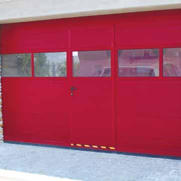Double sealing system provides the door with great thermal insulation proprieties, retaining warmth in winter and