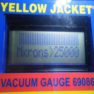 ELECTRONIC VACUUM GAUGE / DIAL GAUGE Electronic vacuum gauge Mechanical dial gauge 9:05 am (16-minutes) The micron