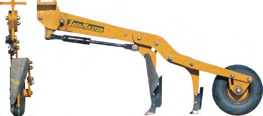 SPECIFICATIONS -Bolt spacing -Shim Point: -Mounting -Wing tips Material Delivery System: -Fertilizer and seed tubes Inlet Outlet Dimensions: (mounted position) -Height -Length -Depth below shank