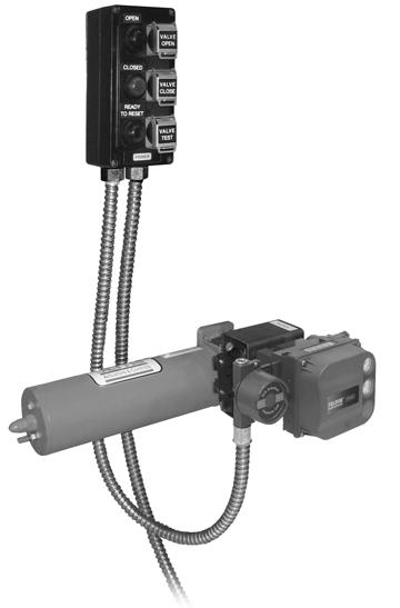 DVC6200 Digital Valve Controllers Quick Start Guide An optional local control panel (LCP100), shown in figure 29, can be installed to provide manual operation of the DVC6200 SIS instrument.