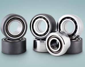 Our bearings are able to run dry or can be lubricated with everything having a viscosity.