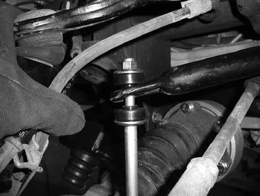 Figure 44 76. Attach the tie rod ends to the knuckles. Fasten with the original nuts and torque to 37 ft-lbs. 77. Install the new shocks with the new provided bushings/washers/nuts/sleeves.