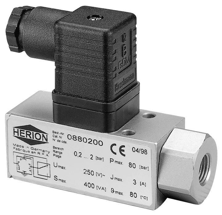 Pressure Switches Guaranteed Quality Norgren and Herion have joined forces to create one of the largest manufacturers of ressure control