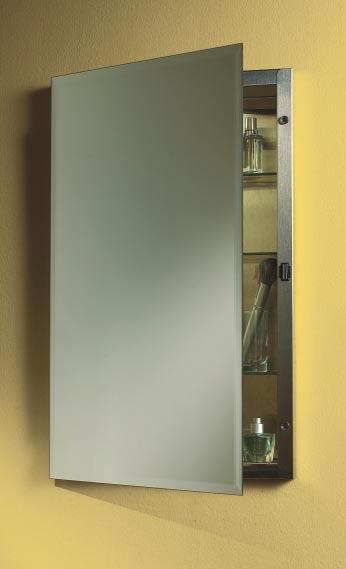 Shown:Two Bel Aire Auxiliary 626 cabinets with a PEM3036 wall mirror mounted in between (see page 33) The Bel Aire Auxiliary provides excellent storage.