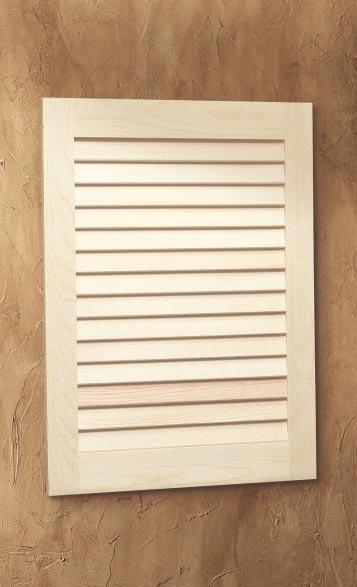 Or, choose a white molded polystyrene door (model 615 only) that does not require a finish.