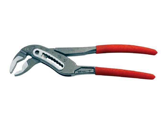 PLIERS Chrome vanadium steel Drop forged, tempered Polished head and joint 7 size settings Designed to protect
