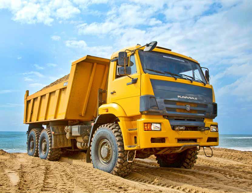 When the going gets really tough As a crossover between an ADT and a conventional tipper, the 65222 provides strength, clearance and all-wheel drive ability that is well suited to a number of diverse