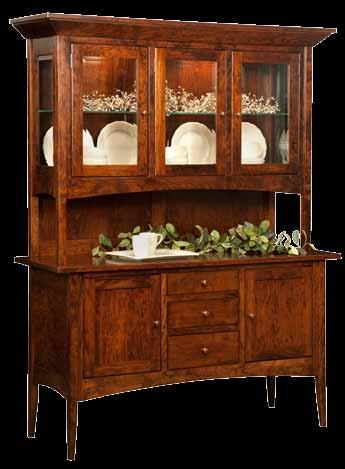.. dovetailed drawers with full extension glides optional lighting, touch switches for hutches and turn switches for pie safes custom leaded glass available in your design or