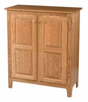 FEATURES 2012 1 solid top Round wood knobs Inset doors and