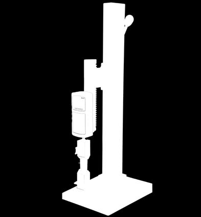 Modular design allows for the force gauge bracket and lever mechanism to be repositioned along the column.