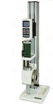 Exceptionally strong column Rugged 3 x 3 column is durable and stiff, ideal for spring testing. Inline force minimizes column bending during testing.