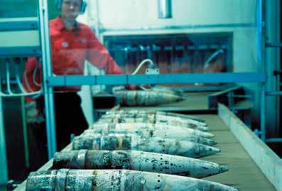 OTHER PRODUCTS AND SERVICES Demilitarization Services Nammo specializes in destroying excess, outdated and obsolete conventional ammunition including cluster bombs.