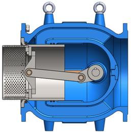 as a control valve because of its symmetrical cross section.