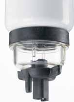 (80ml capacity). All Twist&Drain filters ship with a specific drain valve. Drain valves can be ordered separately.