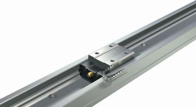 track rail can be machined additionally to fix mechanical components such as
