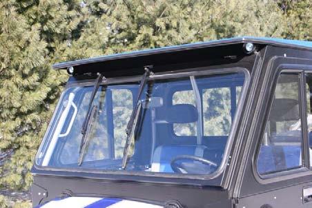 WPS-101 - Tip-Out Front Windshield (Fits Series 10 2008 & 2009 Crew & 6X6) The frame is powder coated black heavy gauge steel, with laminated automotive grade safety glass for your protection.