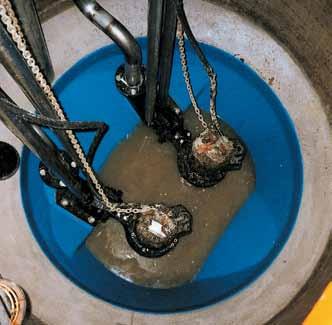 no welding or drilling is required saving installation time. 1. Old sump 2.