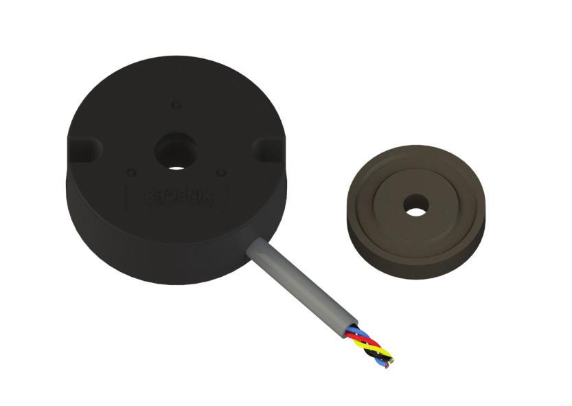 Simple two piece design (target magnet + encoder) for easy alignment and installation. Bi-directional two channel incremental quadrature output. Option for differential RS422 compatible output.
