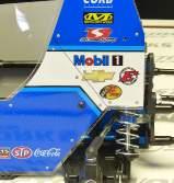 Its effect for the RC car is less downforce.