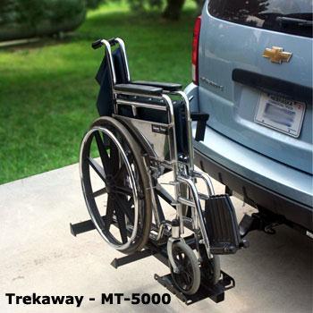 TrekAway MT5000 (Wheelchair Carrier) Holds Wheelchairs with Wheel Diameter Between 12 to 24 Inches Made with a Steel Frame for Greater Weight Capacity (250 LBS)