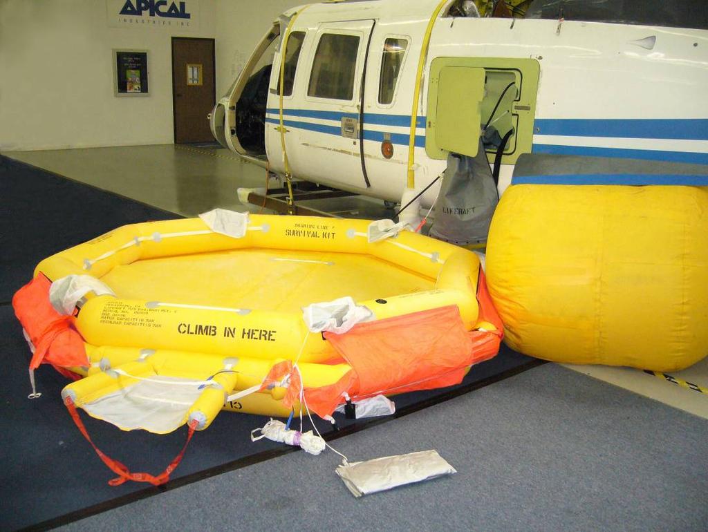 Figure 1 Liferaft Deployed LH Shown View from