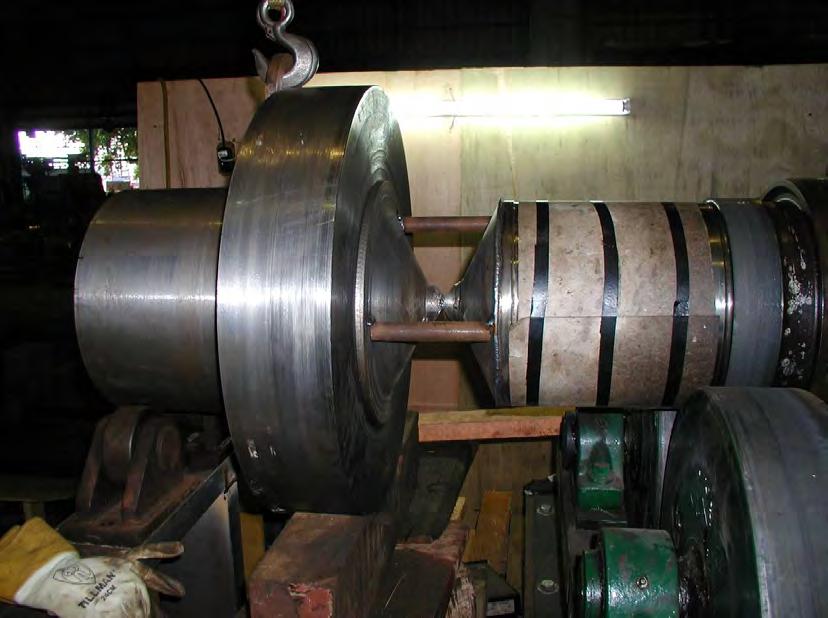 Attachment of Stub Shaft Forging The stub shaft & rotor are