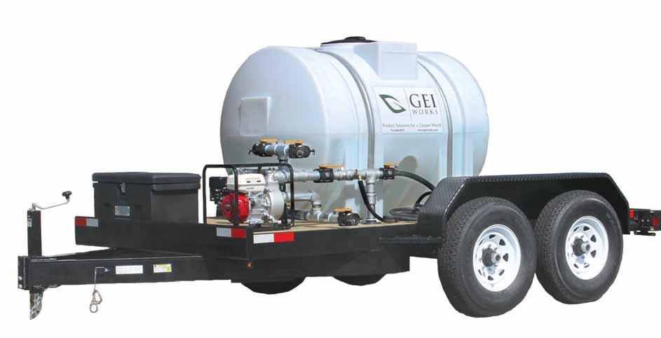 Argo Water Trailers Customizable Water Transport Features Powerful Honda Engine and Pump Electric Brakes LED Safety Lights (DOT Approved) 8 to 25 Adjustable Width Swath Spray Bar with