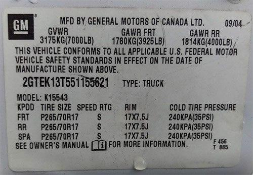 3 GCVWR (gross combined vehicle weight rating) This is the maximum allowed loaded weight of your tow vehicle and trailer combination.