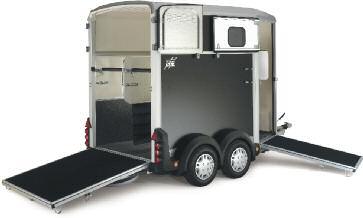Both models feature a pair of side windows, the double horseboxes also now have a larger front inspection window which allows more daylight into the trailer.