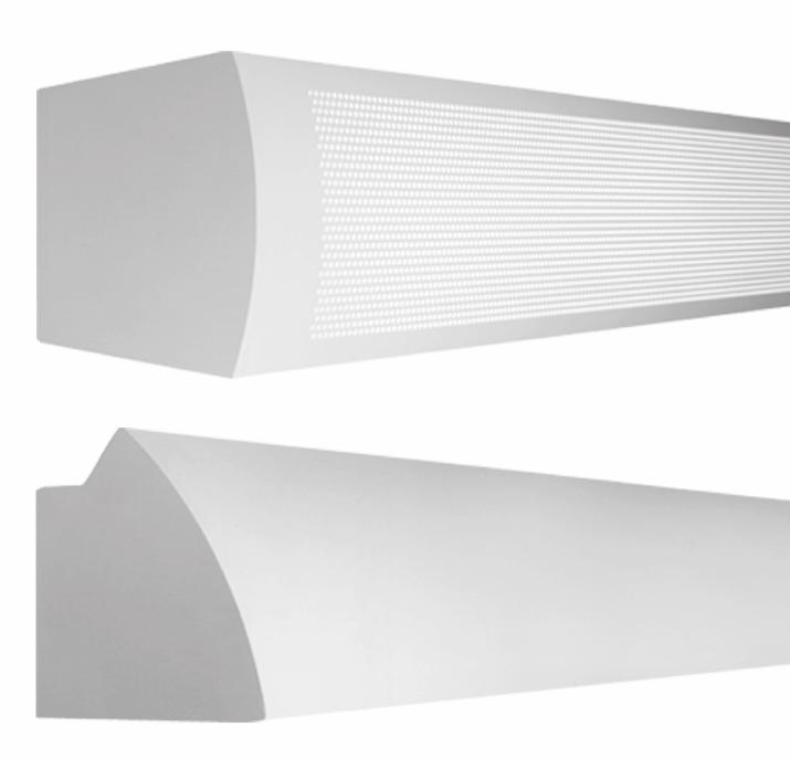 10 Industry Best Year LED Warranty Date Project ACF Angled Curved Fascia - Solid (SF) Type Comments VCF Vertical Curved Fascia - Perforated (PF) Signal White is standard finish DESCRIPTION Light up