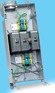 A INDUSTRIAL SAFETY DISCONNECT SWITCHES SDS Powerswitch Safety Disconnect Switches SDS Powerswitch DS60-FAX Shown Liquid-tight conduit fitting (sold separately) can be installed for top or bottom