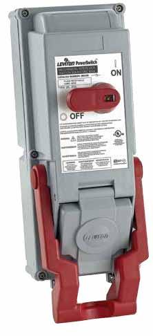 A INDUSTRIAL SWITCHED ENCLOSURES Powerswitch Switched Enclosures receptacle in the same enclosure for easier installation and maintenance.