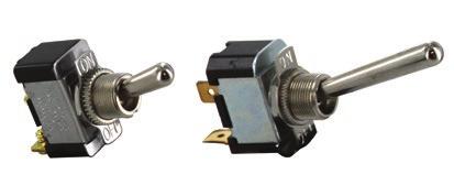 Universal Applications Toggle Switches Medium Duty Toggle Switches Rating: 20A @ 12VDC. CSA Approved.