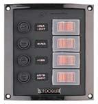 00 Splash Garde Vertical Rocker Switch Panels Ideal where panel front is subject to light spray and water.